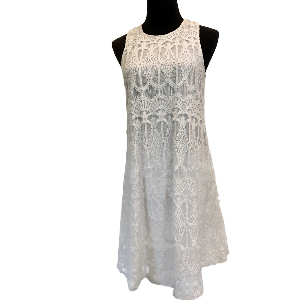 LACE MIDI DRESS SHARAGANO SIZE 6